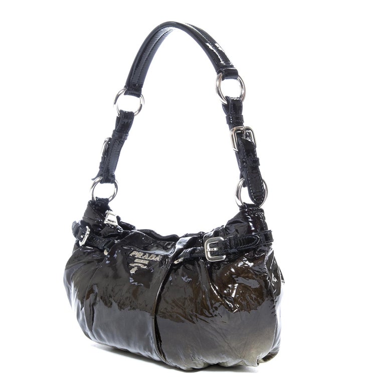Prada Ombre Patent Baguette Shoulderbag For Sale At 1stdibs
