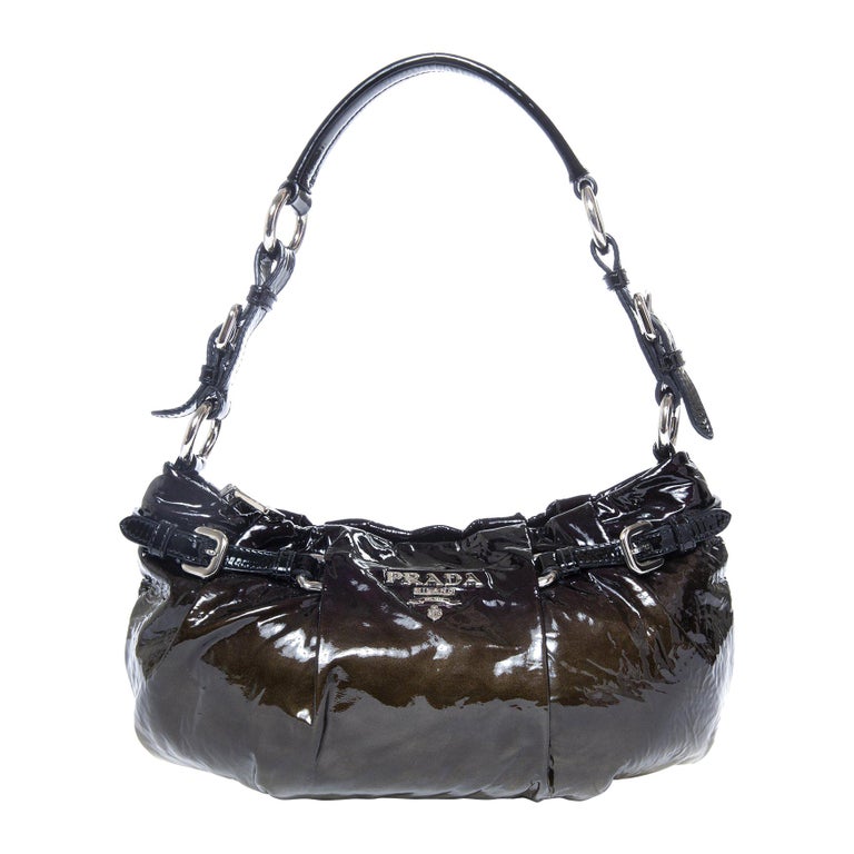 Prada Ombre Patent Baguette Shoulderbag For Sale at 1stDibs 