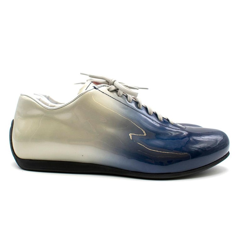 prada patent leather trainers