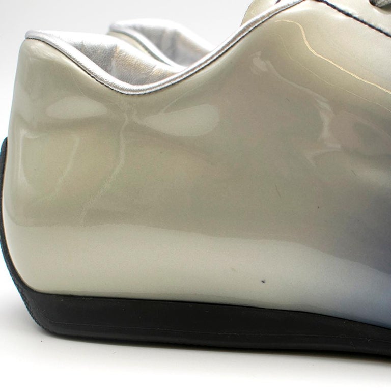 prada patent leather trainers