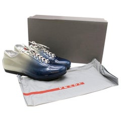 Prada Ombre Patent Leather Trainers SIZE 7.5 UK