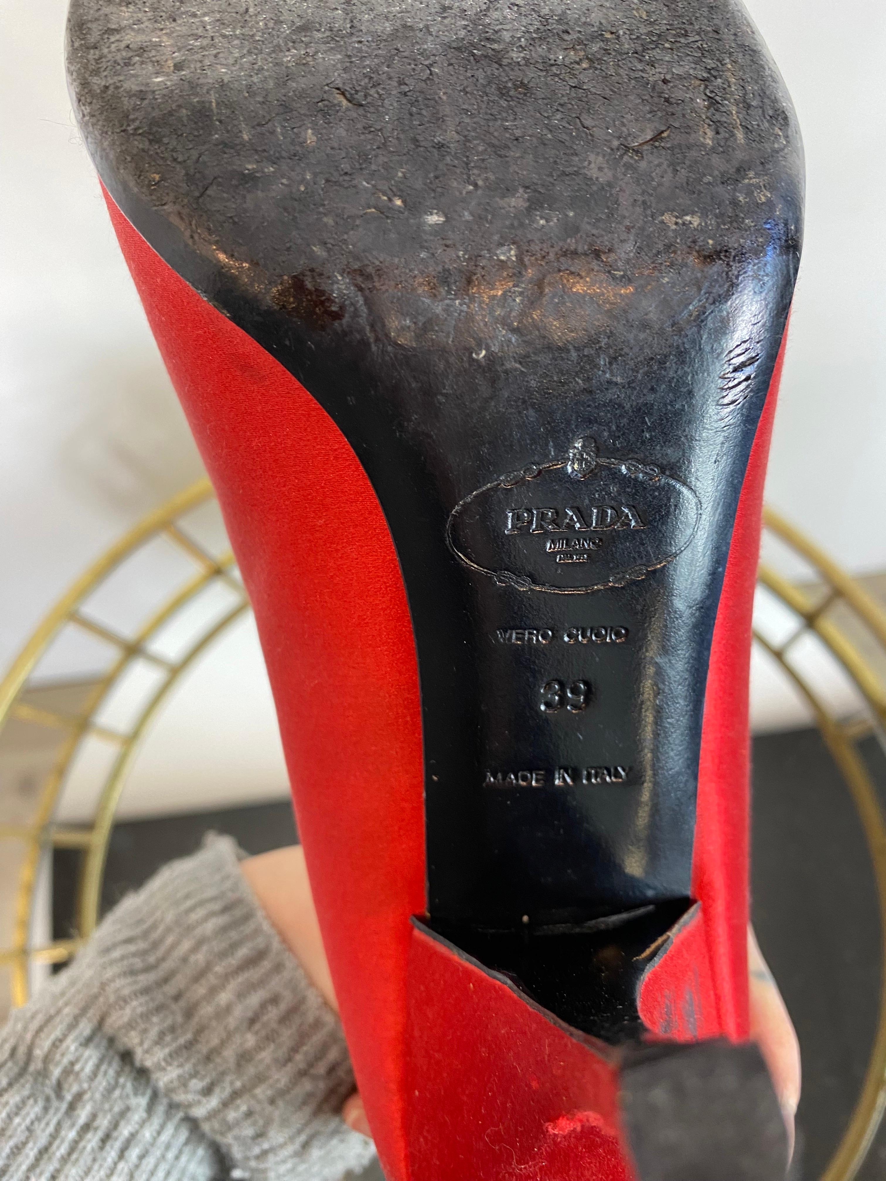 da uomo o donna Décolleté Prada con punta aperta in vendita