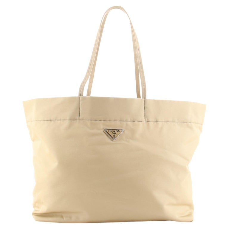 Prada Nylon Tote with Chain Handle