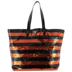 Prada Open Tote Sequins Large
