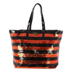 Prada Open Tote Sequins Large