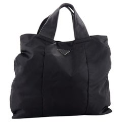 Prada Open Tote Tessuto Tall
