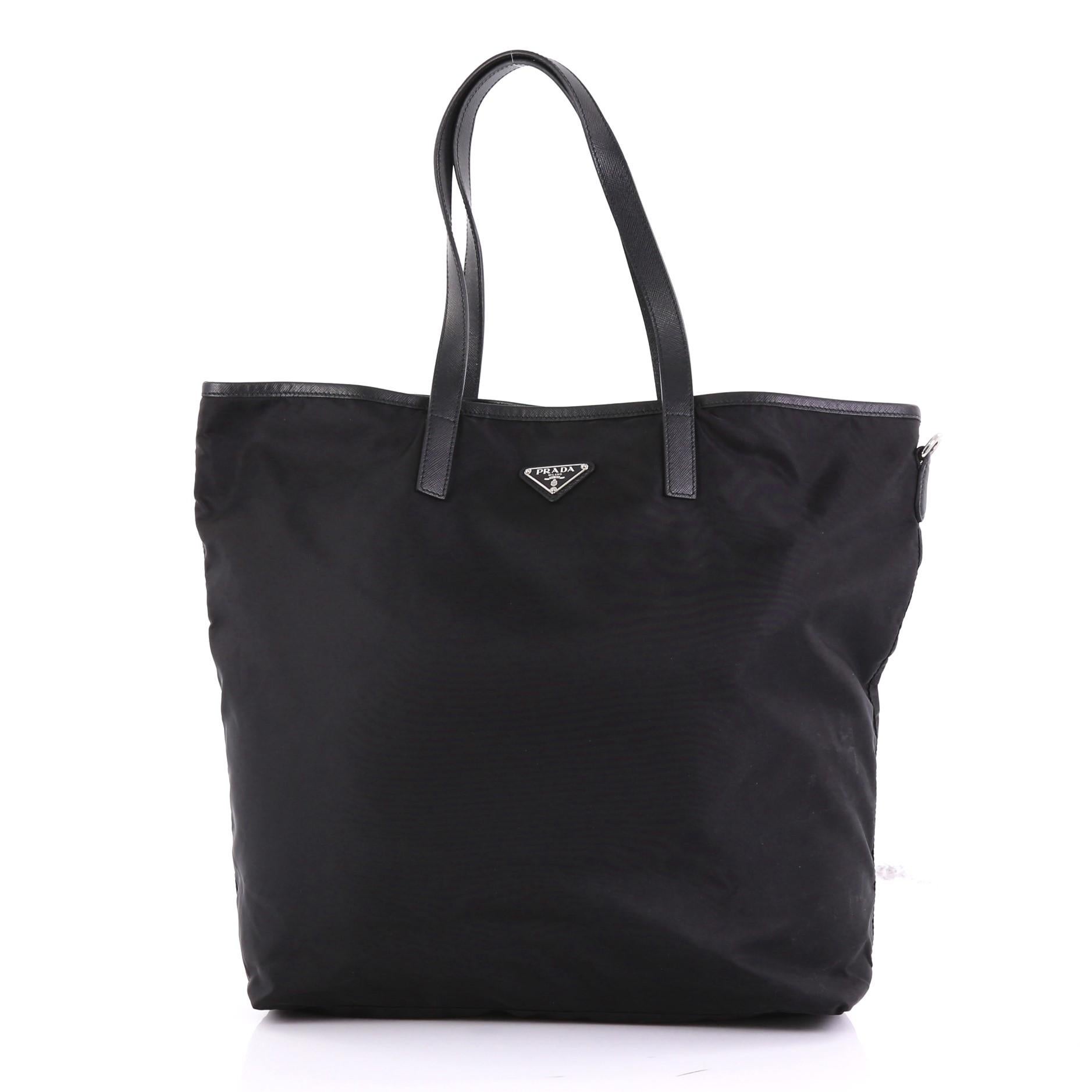  Prada Open Tote Tessuto with Applique Large im Zustand „Gut“ in NY, NY