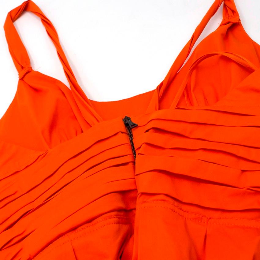 orange prada dress