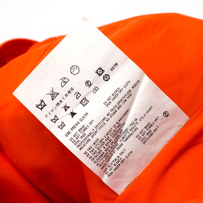 Women's Prada Orange A-line Pleated Dress US 0-2 For Sale