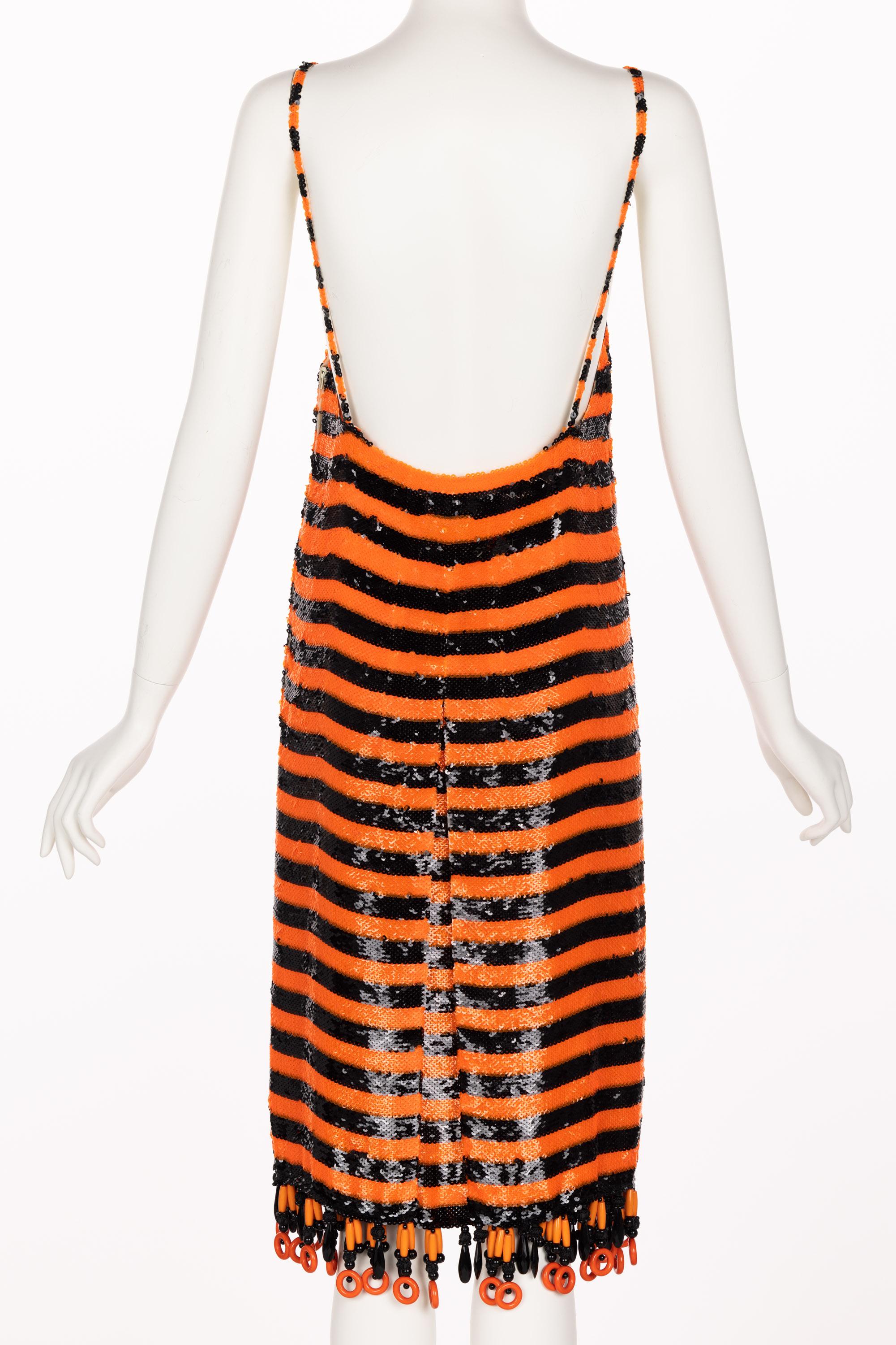 orange flapper dress