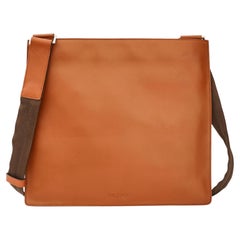 Prada Orange Leather Square Crossbody Bag