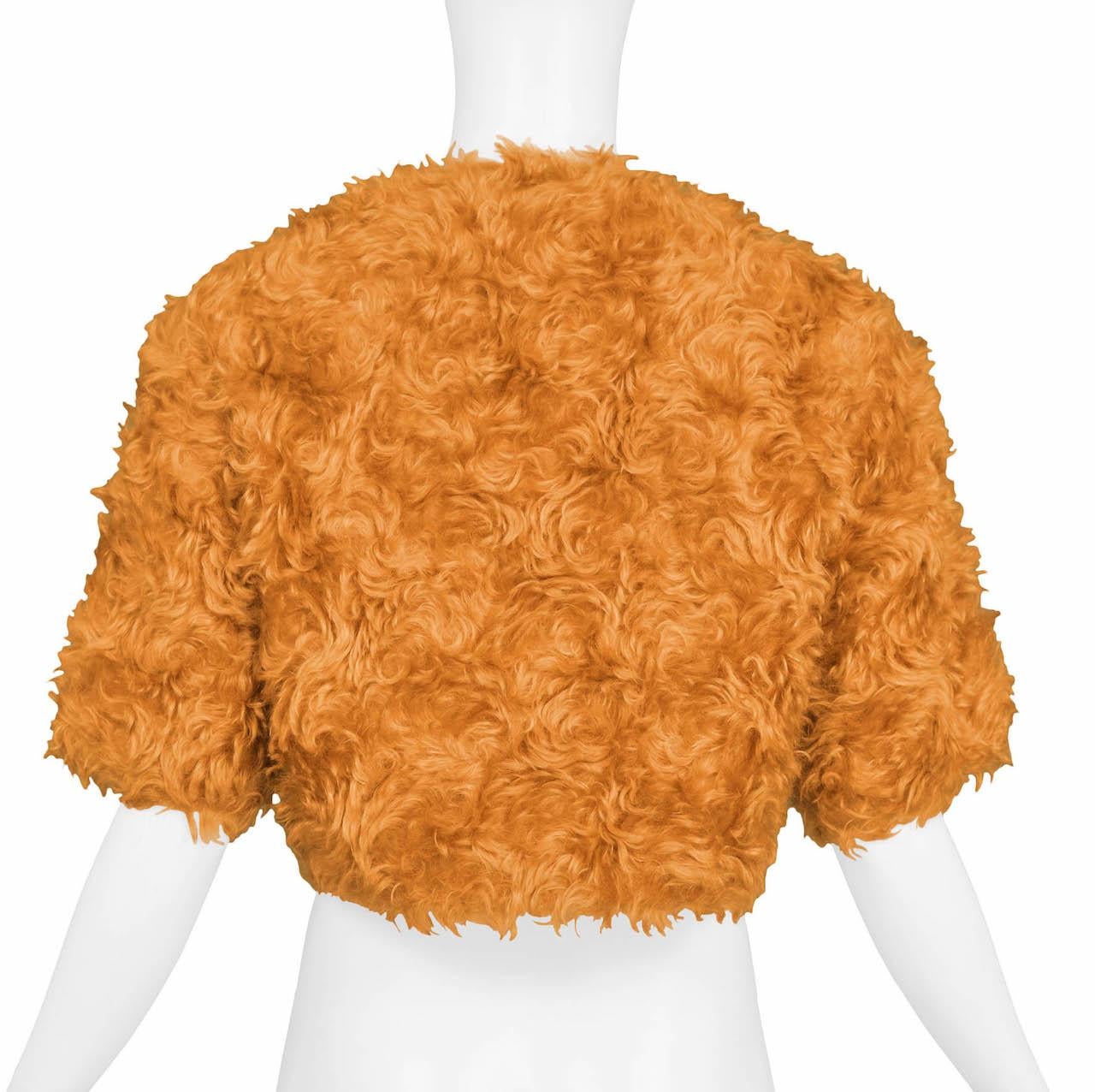 Prada Orange Mohair Cropped Jacket 2007 For Sale 1