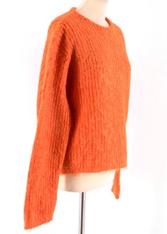 Prada Orange Mohair Knit Jumper XXS