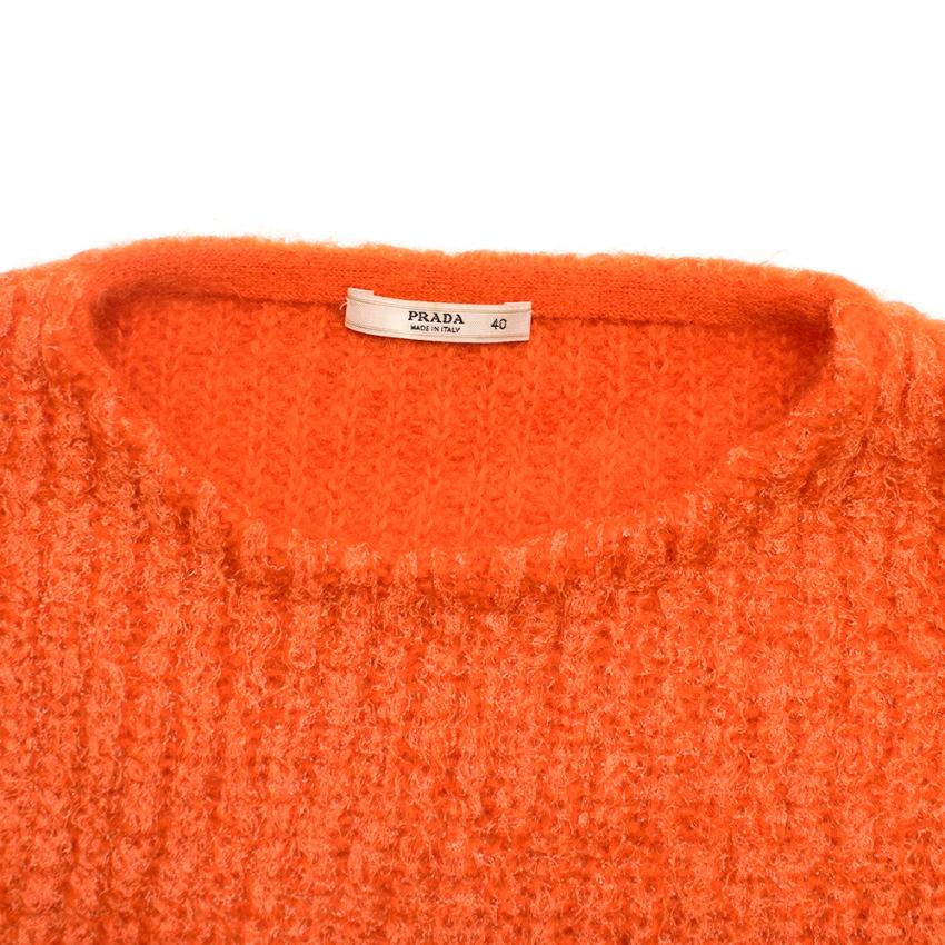 prada mohair cardigan