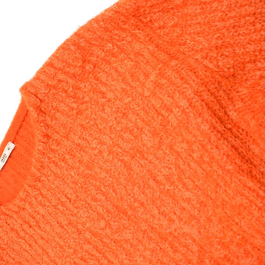 Red Prada Orange Mohair Knit Jumper XXS