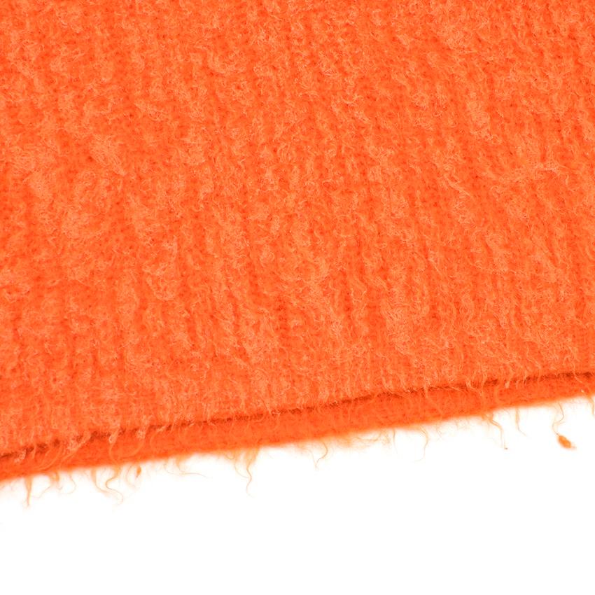 Prada Orange Mohair Knit Jumper XXS In Excellent Condition In London, GB