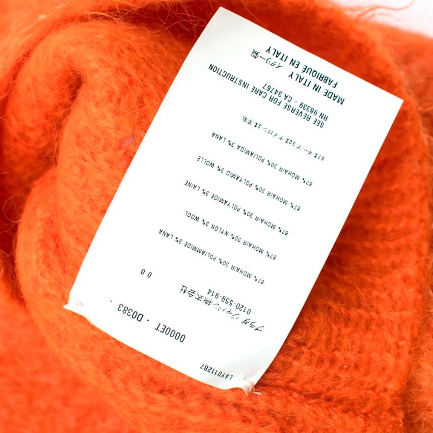 Prada Orange Mohair Knit Jumper XXS