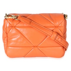 Prada Orange Nappa Small Patchwork System Chain Bag