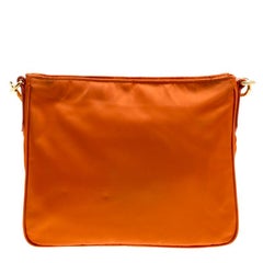 Prada Orange Nylon Crossbody Bag