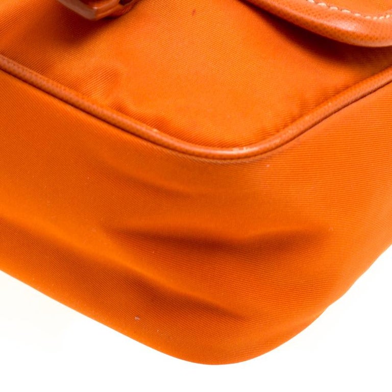 Prada Orange Nylon Crossbody Bag For Sale at 1stDibs orange prada