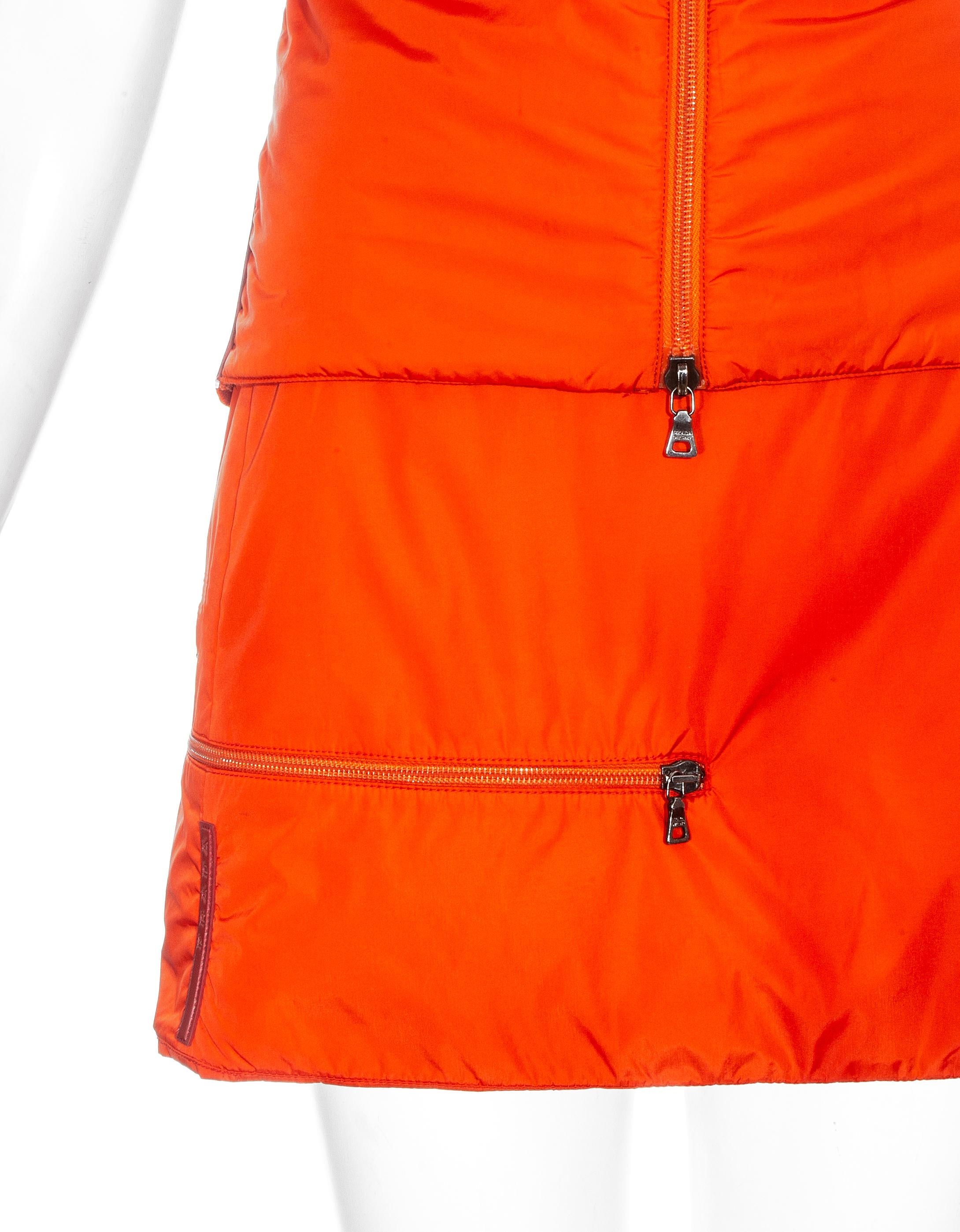 orange prada jumpsuit