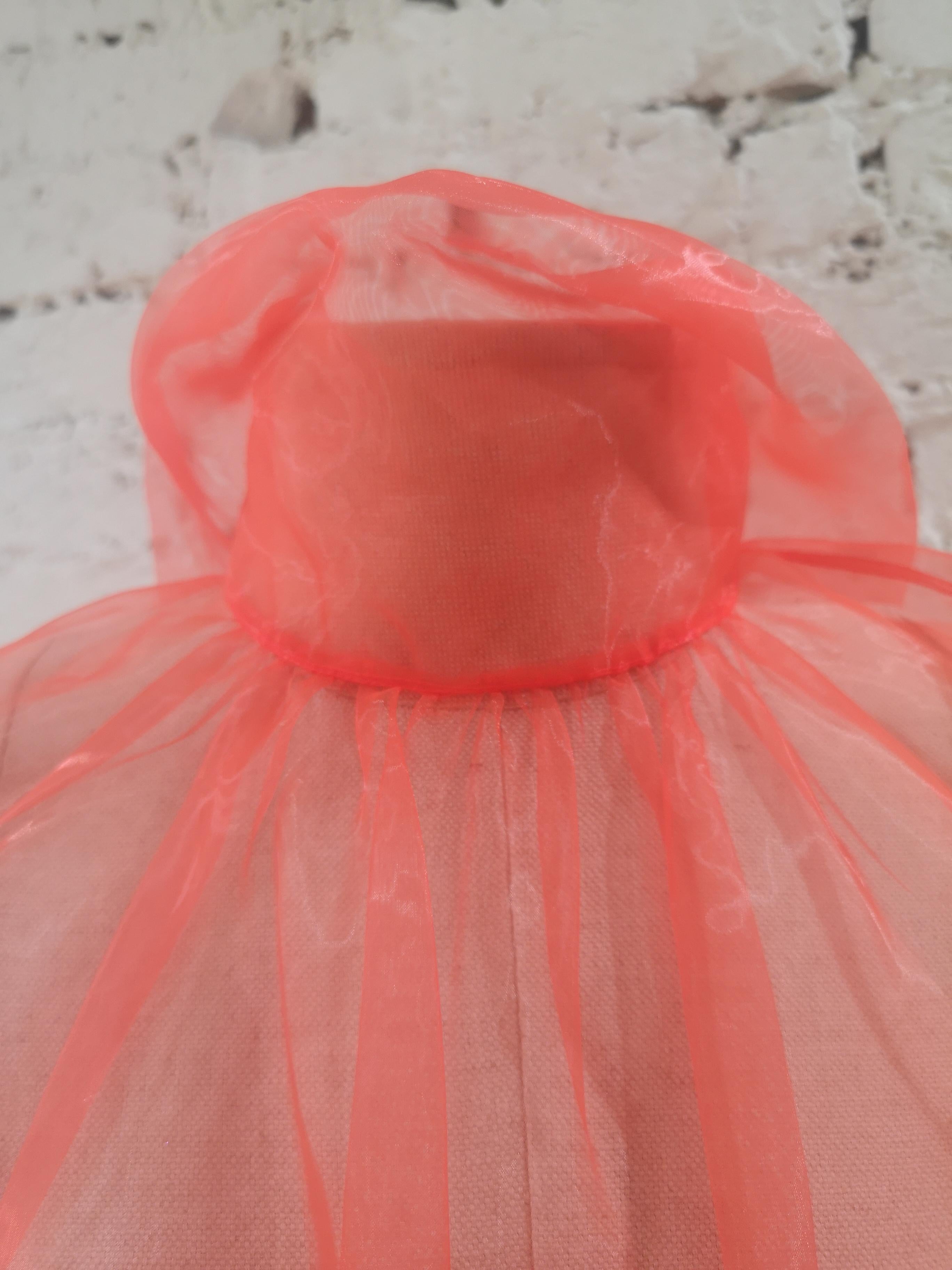 Prada orange tulle dress 1
