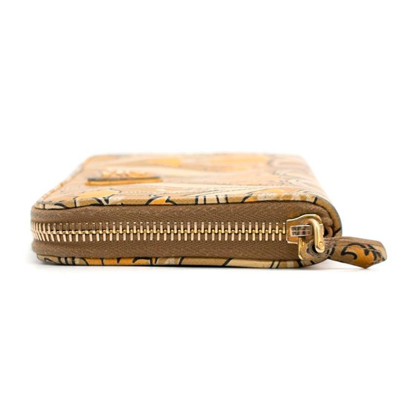 Women's Prada ornate-print saffiano leather continental wallet