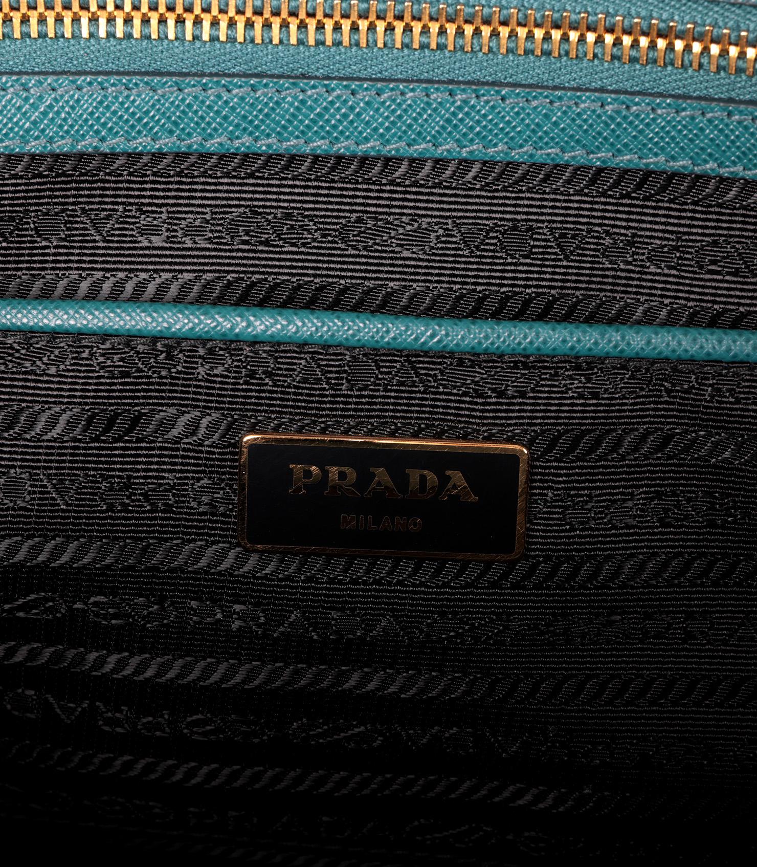Prada Ottanio Saffiano Lux Leather Special Order Large Galleria Tote 3