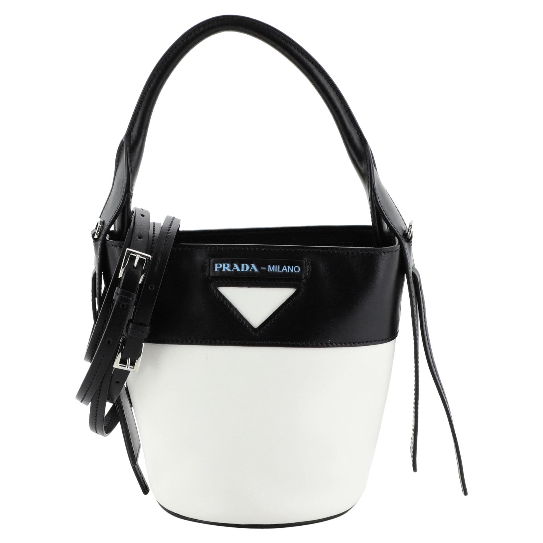Prada Ouverture Bucket Bag Leather