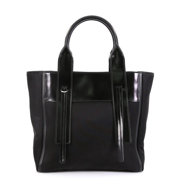 Prada Ouverture Tote Tessuto with Leather Small at 1stDibs