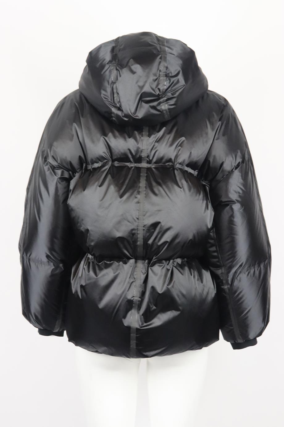 Prada Oversized Hooded Quilted Shell Down Jacket Xsmall In Excellent Condition In London, GB