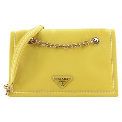 Prada Padded Chain Flap Bag Tessuto Medium