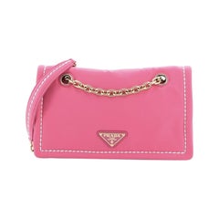 Prada Padded Chain Flap Bag Tessuto Medium