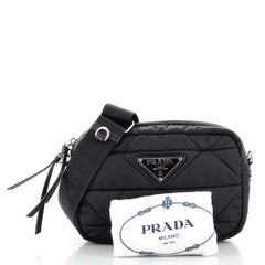 Prada Padded Shoulder Bag Quilted Tessuto Small