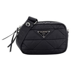 Prada Padded Shoulder Bag Quilted Tessuto Small