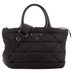 Prada Padded Tote Bag Quilted Re-Nylon with Leather Small