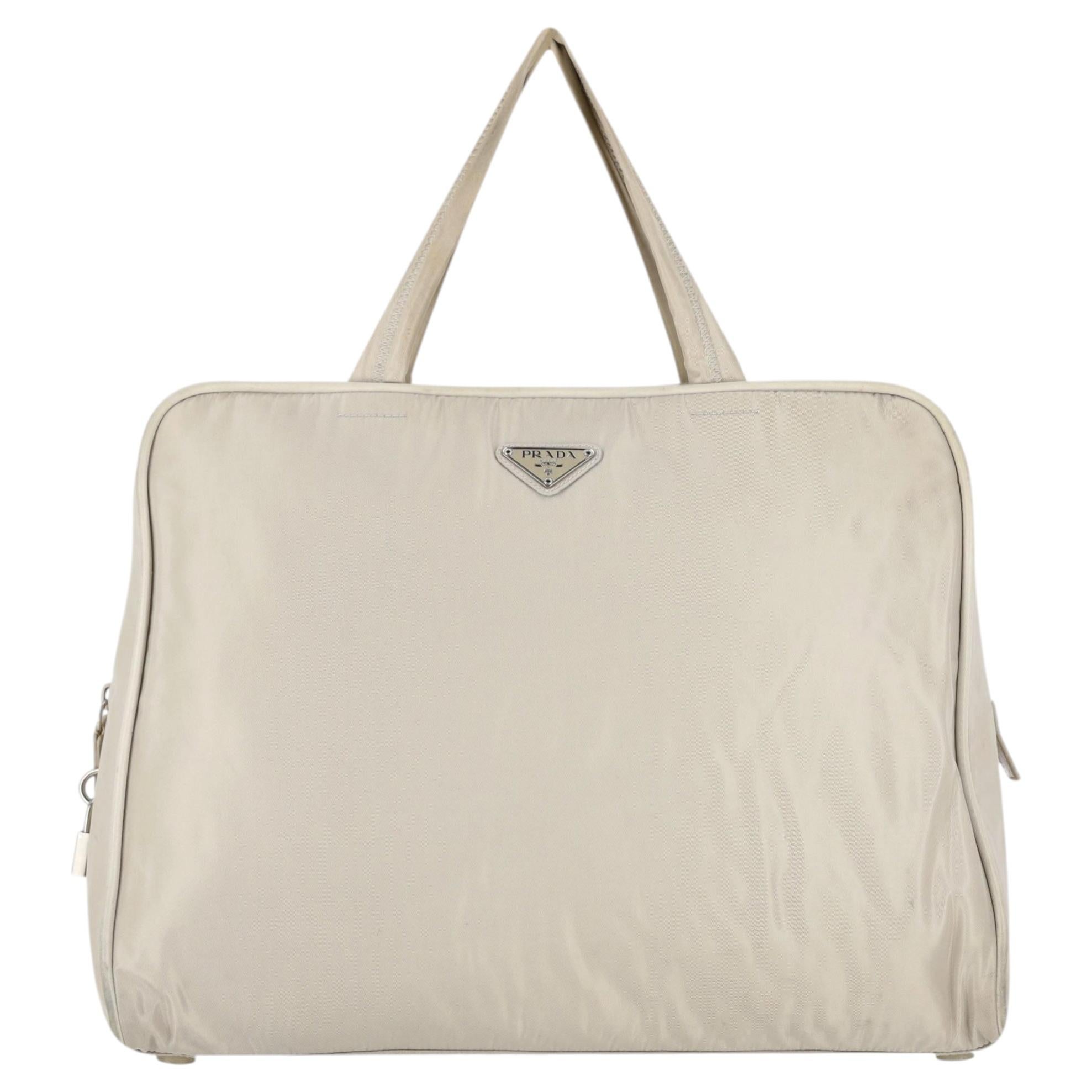Prada Vorhängeschloss Detail Nylon Laptop-Tasche