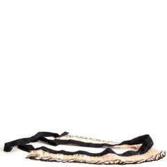 PRADA pale pink nude FEATHER Belt One Size