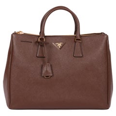Prada Palissandro Saffiano Lux Leather Large Galleria Tote