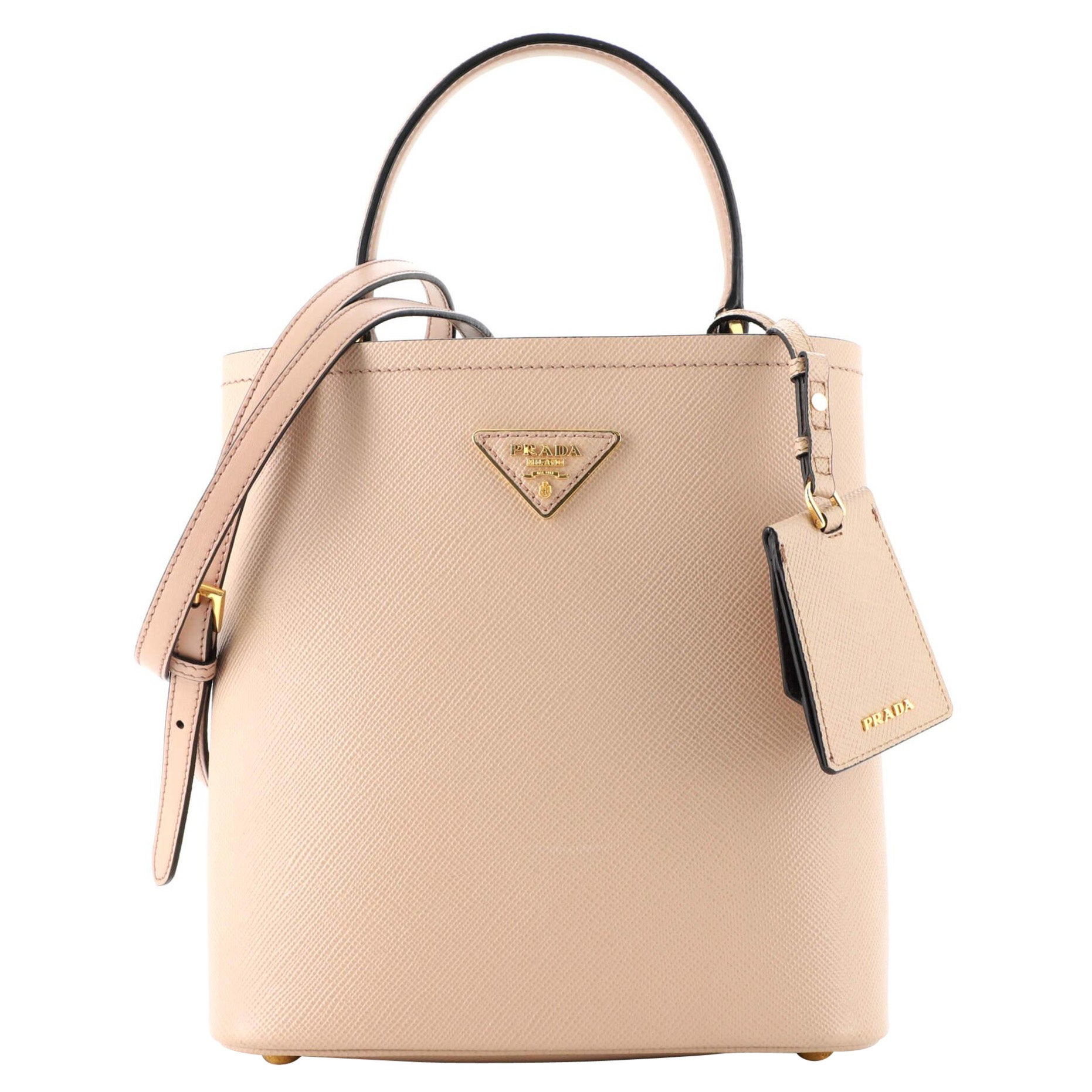 Prada Panier Bucket Bag Saffiano Leather Small
