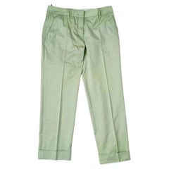 Prada light green pants from the 2000s