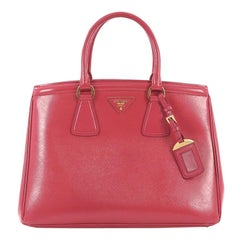 Prada Parabole Handbag Vernice Saffiano Leather Medium