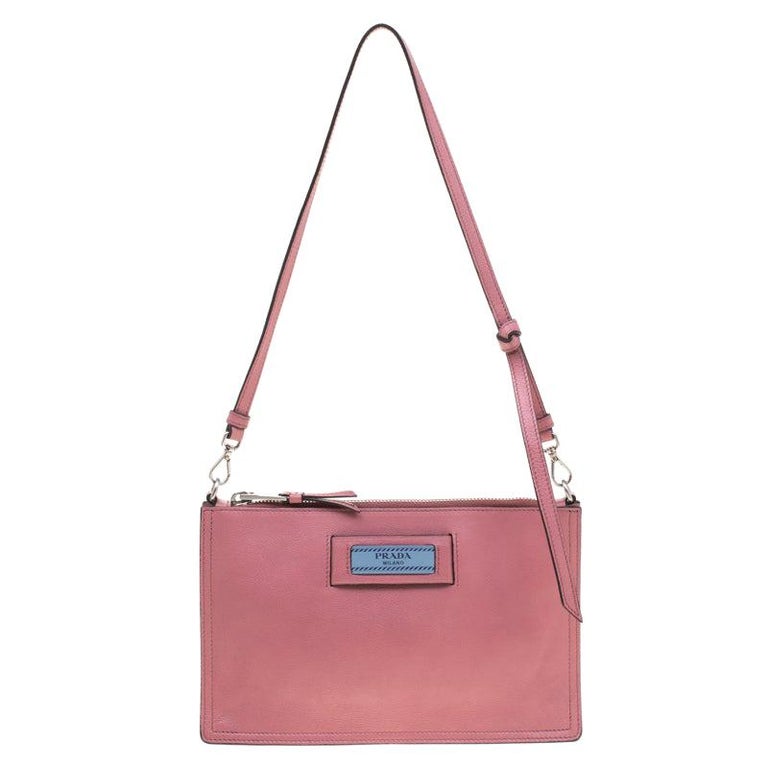 Prada Pastel Pink Leather Contenitore Maniglia Shoulder Bag For Sale at ...