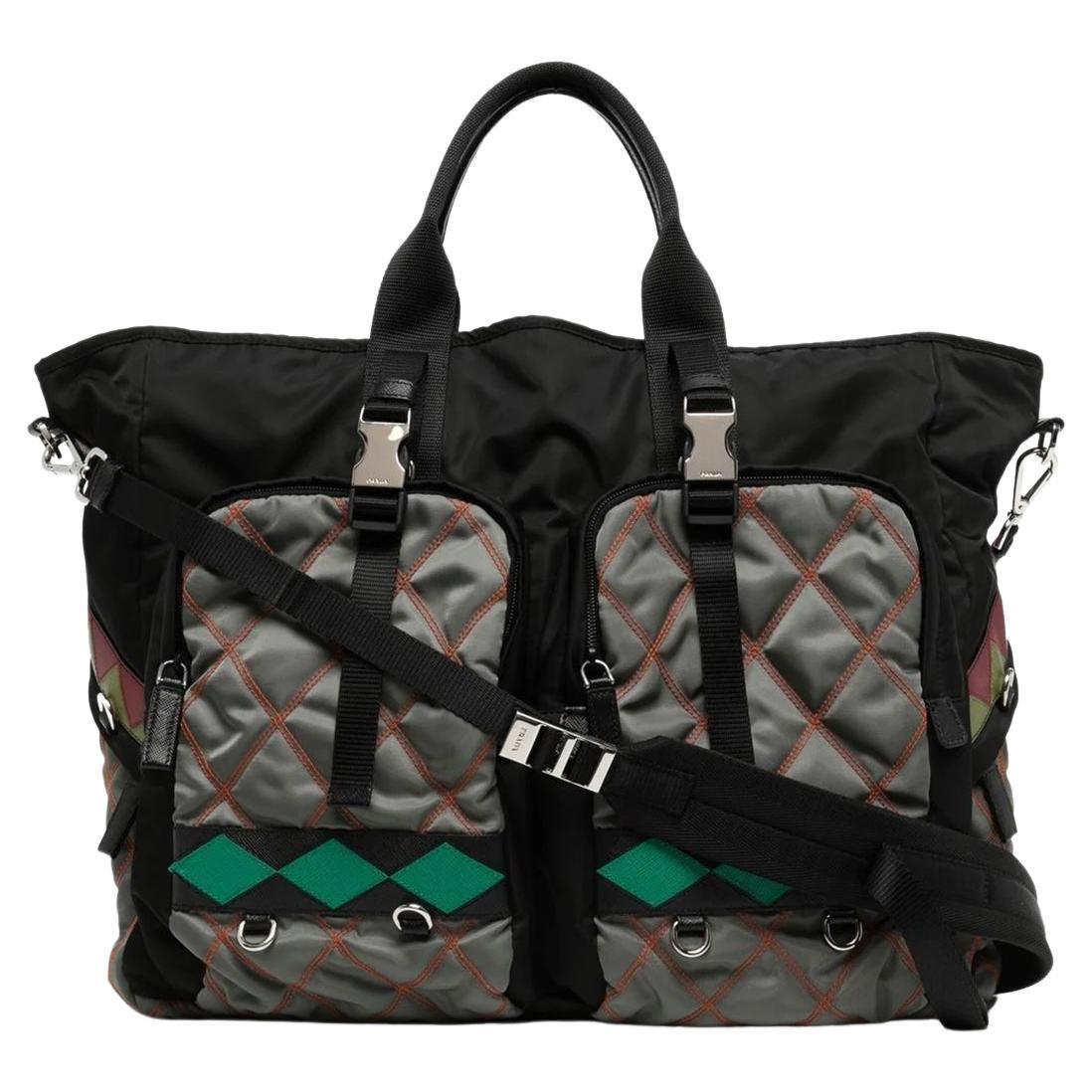 Prada patchwork travel bag 