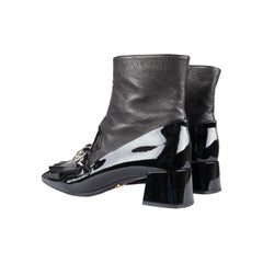 Prada Patent Leather Ankle Boots - '10s