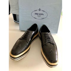 Prada Patent Leather Flats in Black
