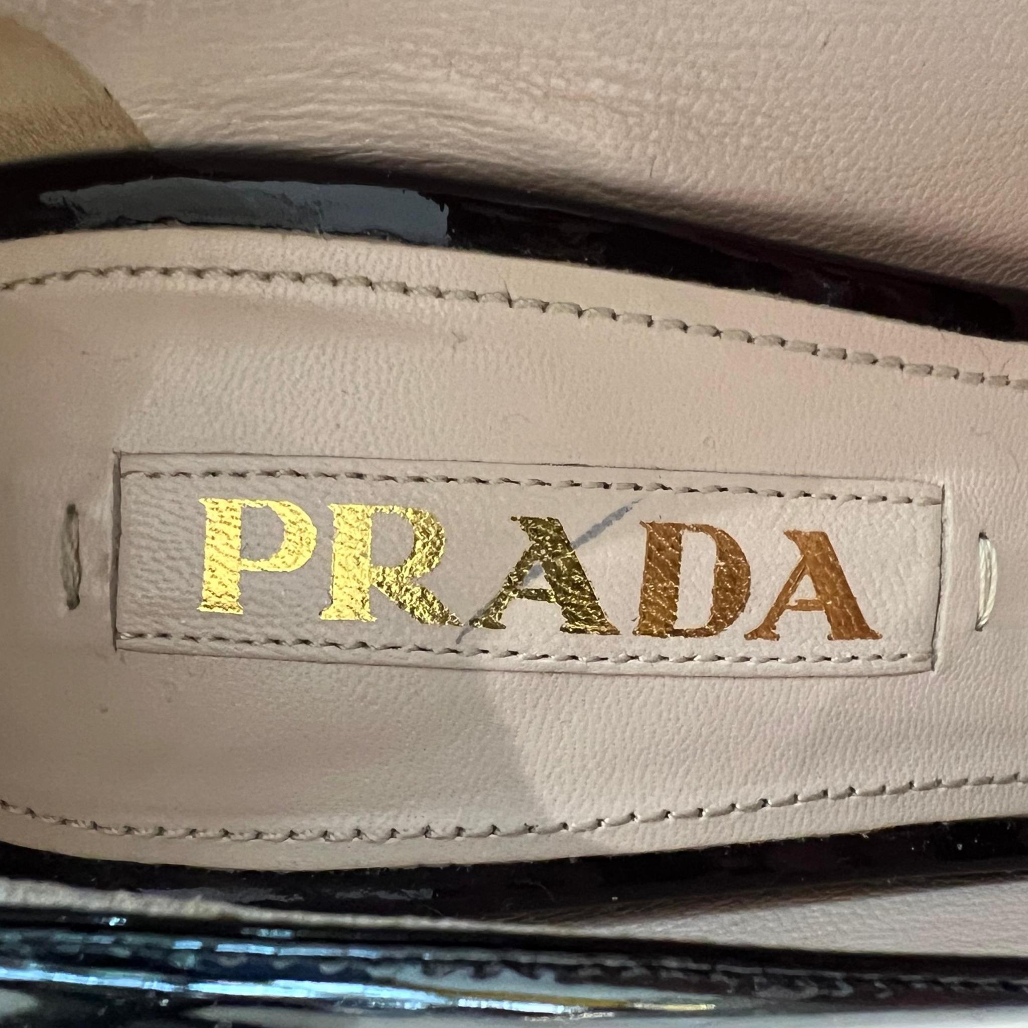 Prada Patent Leather Ombre Platform Pumps For Sale 3