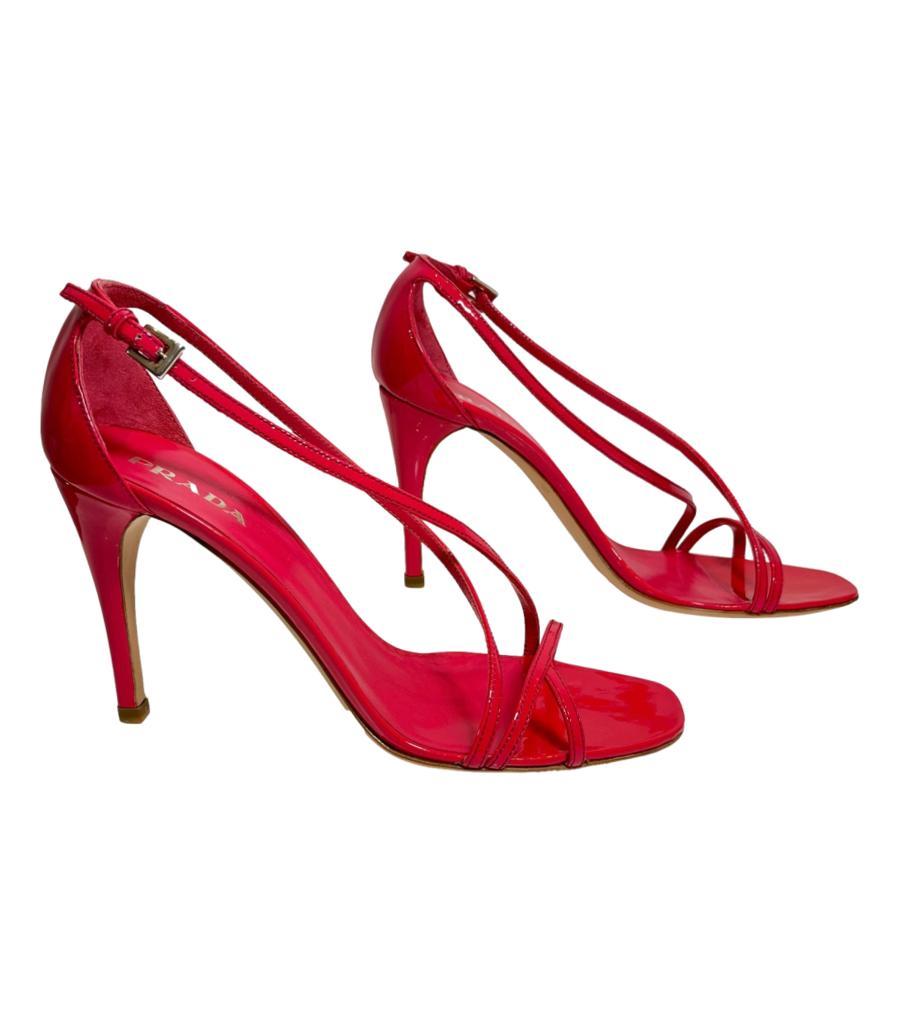 Women's Prada Patent Leather Sandals For Sale