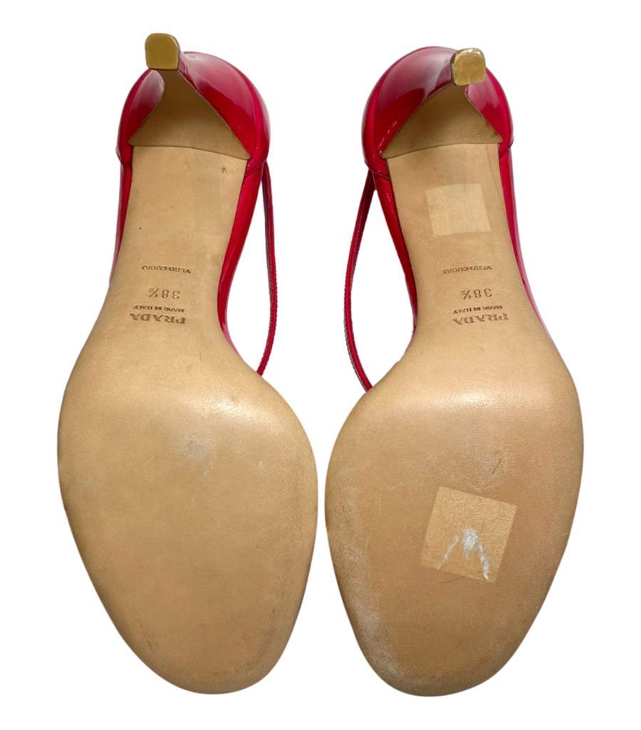 Prada Patent Leather Sandals For Sale 2