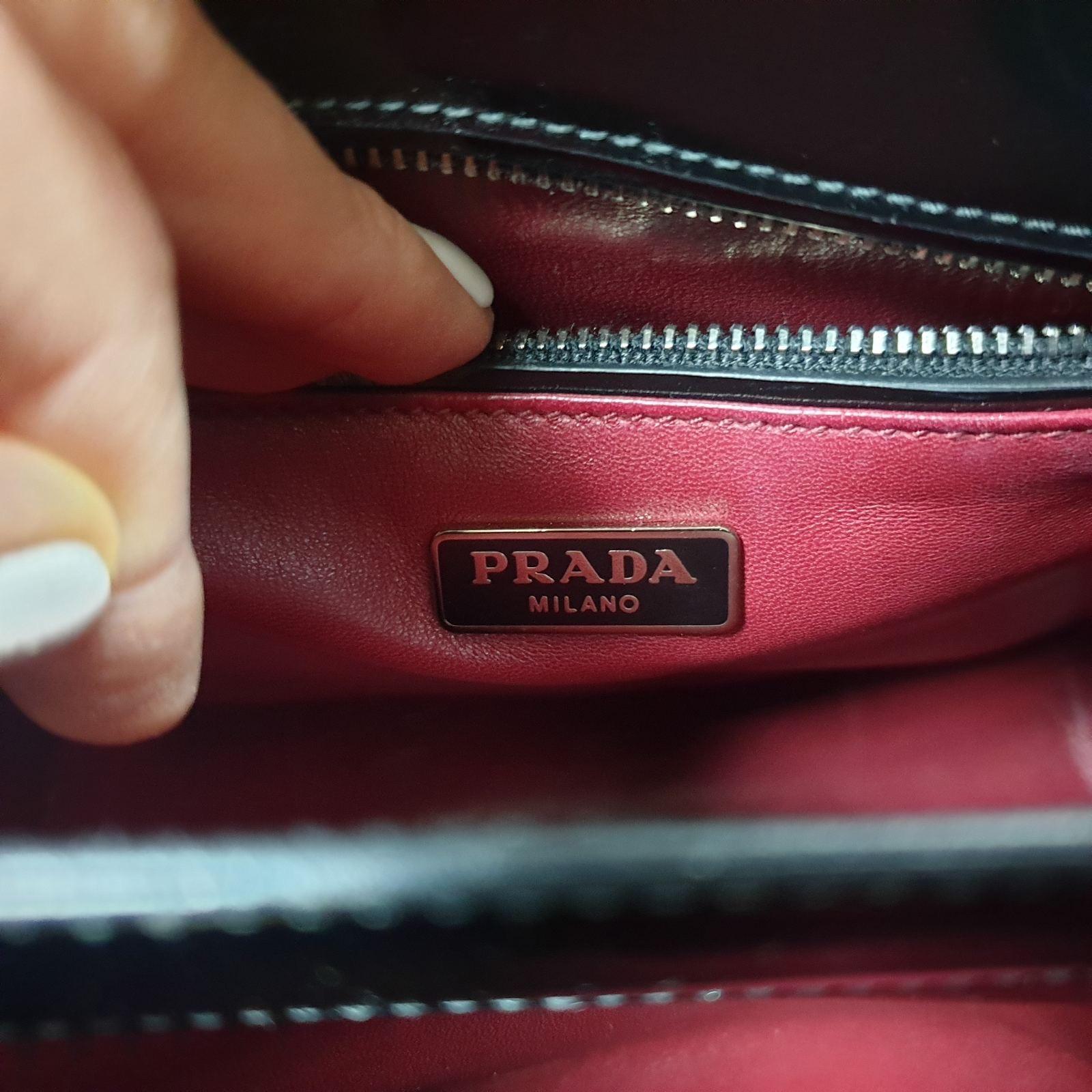 Women's Prada Patent Leather Studed Bag 